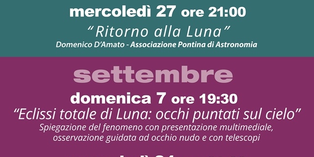 Locandina Agosto settembre 2025