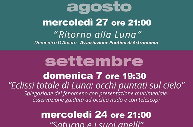 Locandina Agosto settembre 2025
