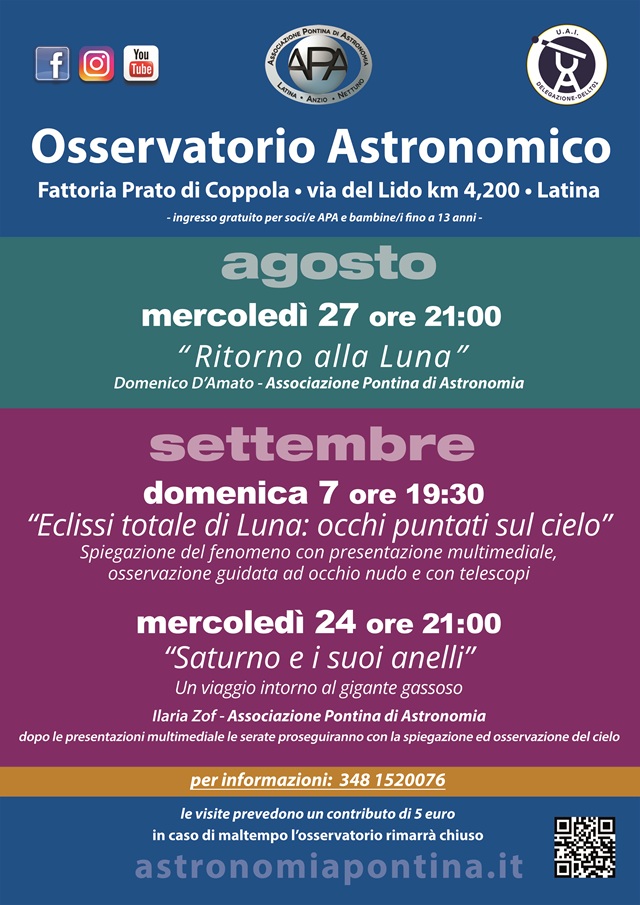 Locandina Agosto settembre 2025