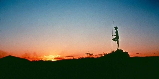 Aborigeno Australiano nell'Outback