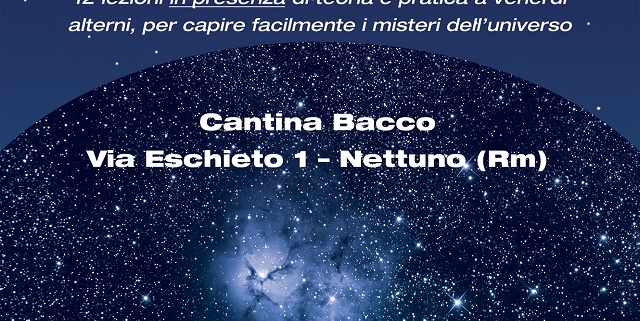 Locandina Corso Cantina Bacco Nettuno