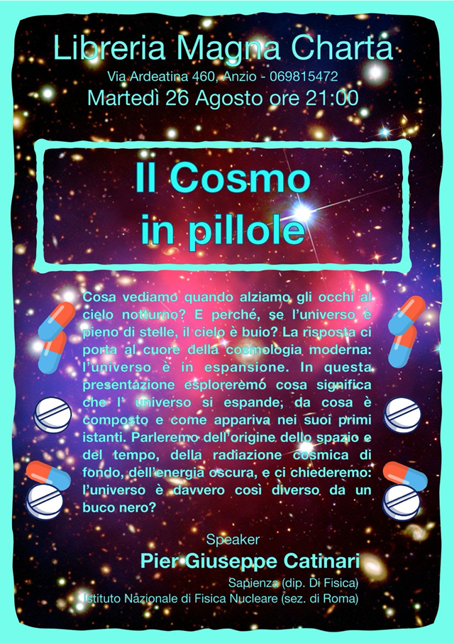 La locandina della conferenza La locandina della conferenza