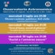 Locandina aperture osservatorio mese di luglio 2025