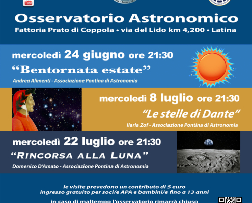 Locandina giugno luglio 2026 osservatorio